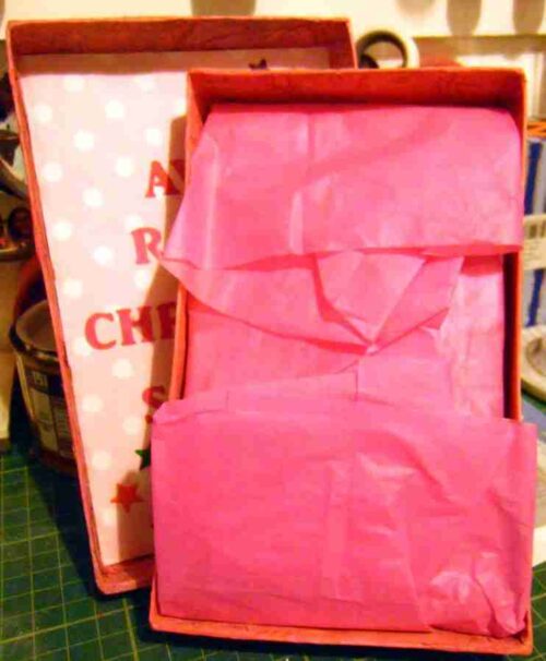 Handmade Baby1 Card wrapped in tissue paper