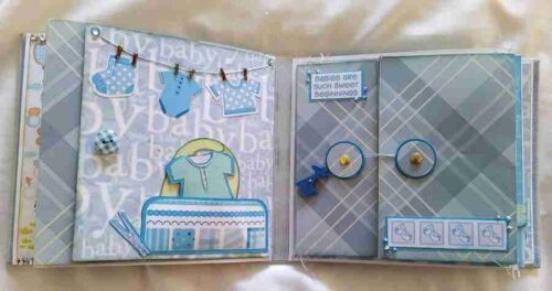 Baby Boy2 photo album pages 5-6
