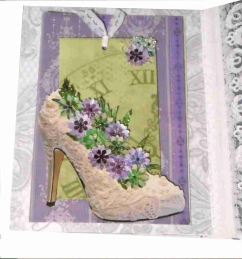 Wedding2 Shoe page embellished with flowers
