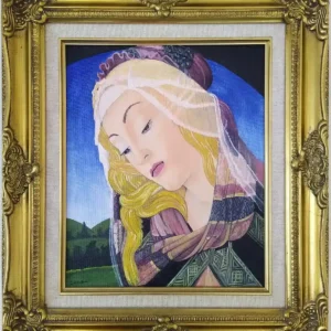 Madonna's Purity, the Virgin Mary staring down at her new born child